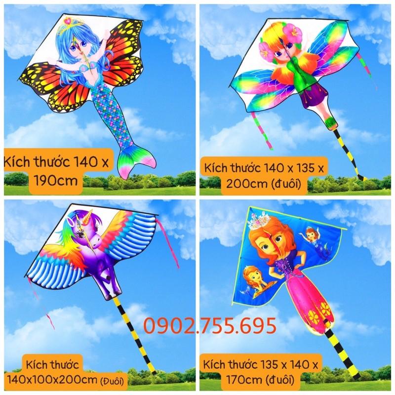 Diều elsa, nàng tiên bướm - TẶNG tay cầm thả diều dài 150 mét dây