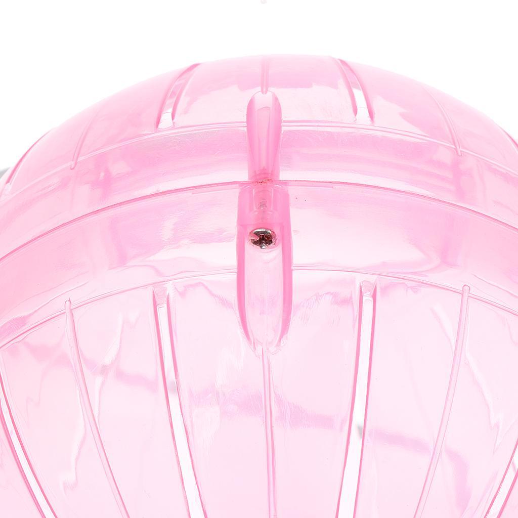 2Pcs Pet Hamster Exercise Ball Running Ball with Iron Stand & Pet Bathroom