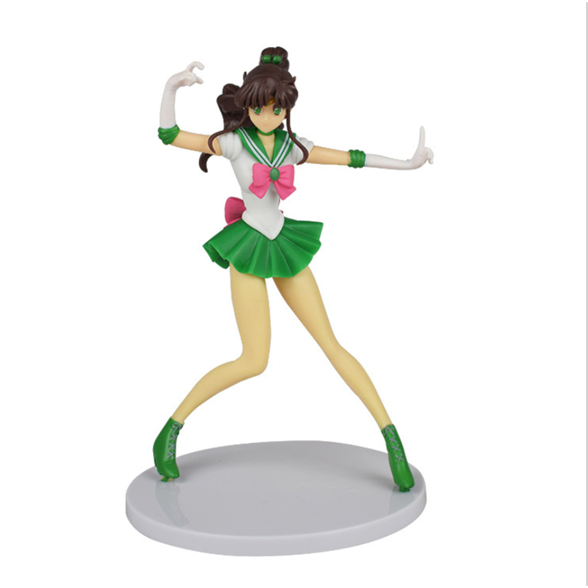 Đồ chơi mô hình Thủy Thủ Mặt Trăng - Sailor Jupiters xanh lá kèm giá đỡ