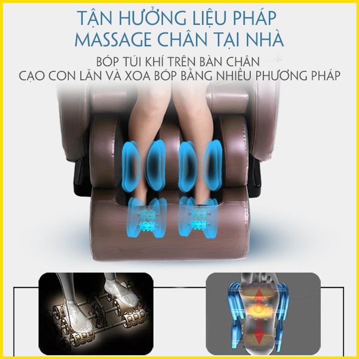 Ghế Massage toàn thân cao cấp công nghệ Nhật Bản (Massage 8D, Bấm huyệt, Âm nhạc thư giãn)