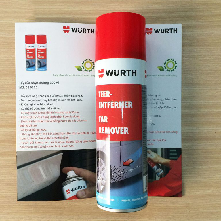 Chất tẩy rửa nhựa đường Wurth Tar Remover 089026 300ml