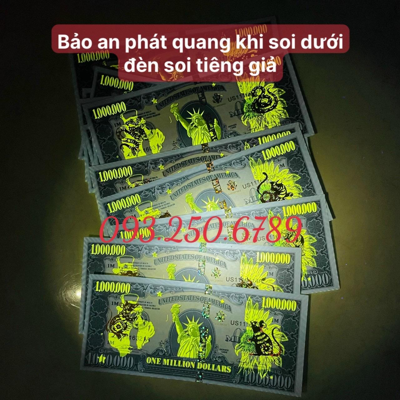 Tờ Triệu Đô 12 Con Giáp Mạ Vàng, Siêu Cấp Mỹ Có Bảo An Chống Giả, 1 Triệu Usd Kỉ Niệm - NELI - RƯỚC LỘC XUÂN