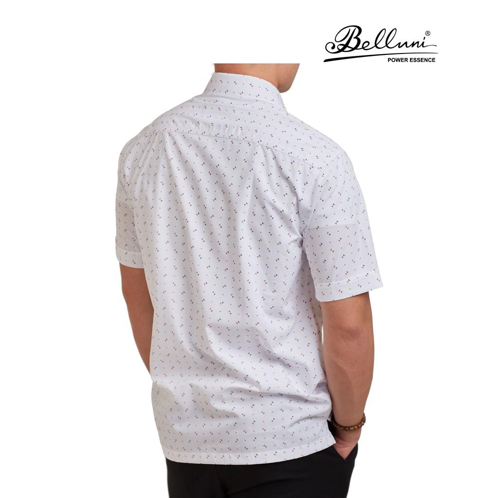 Áo sơ mi nam ngắn tay cao cấp BELLUNI vải sợi tre thoải mái thanh lịch - ABN.BPS.BE.217.W