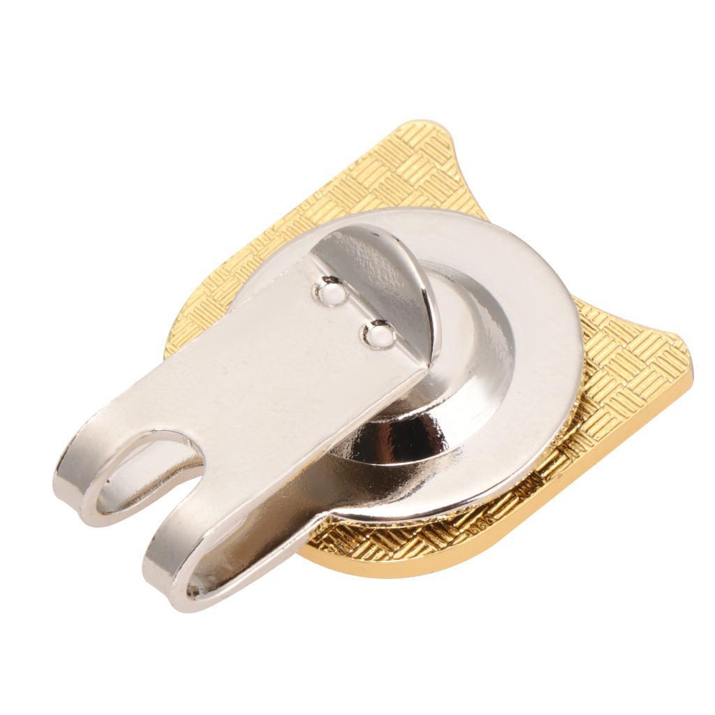 4x Golf Sturdy Alloy Golf Ball Marker Hat Clip Accessories -