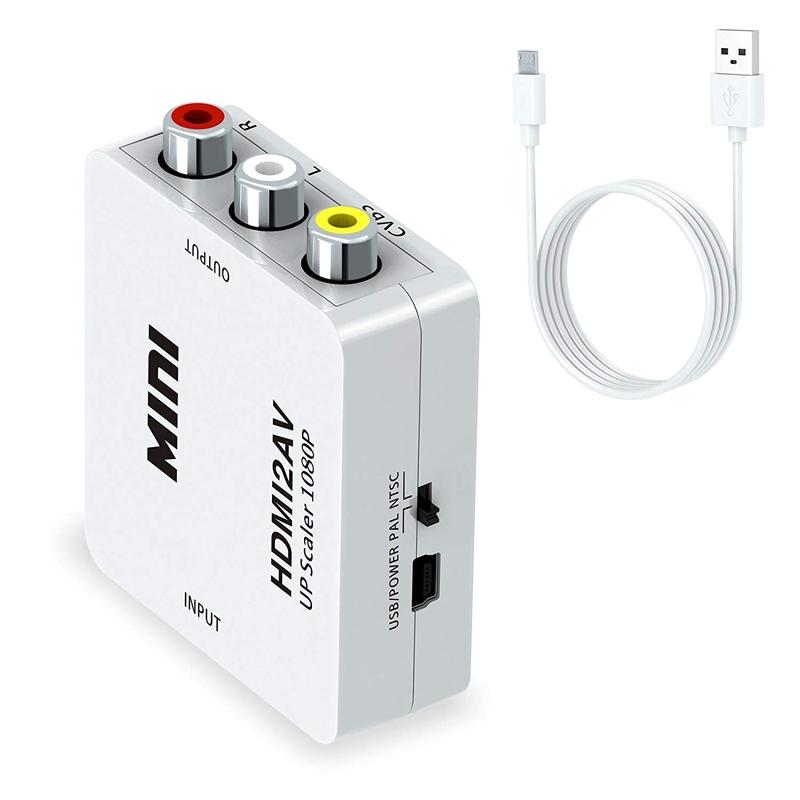 HDMI sang RCA 1080P Bộ chuyển đổi âm thanh tổng hợp HDMI sang AV 3RCA CVB