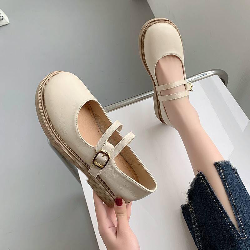 Giày búp bê Lolita nữ đế 3cm thời trang FAROSA - K16 quai kép ngang mũi tròn cực phong cách