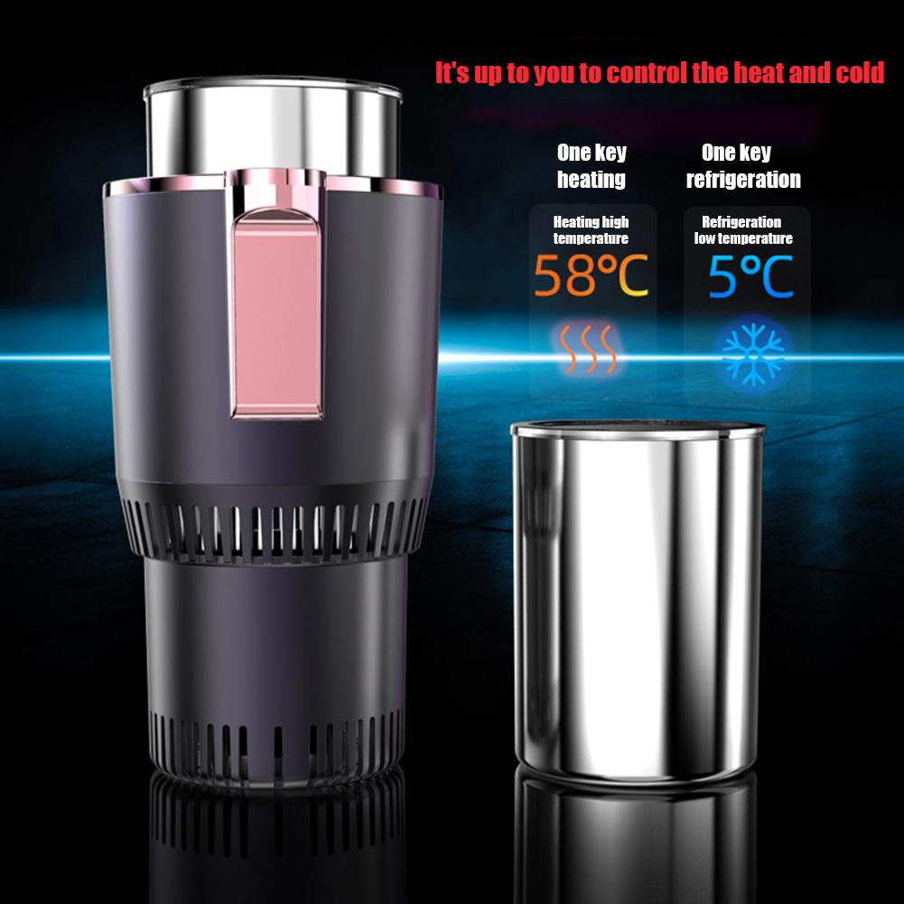 12V Thông Minh 2 Trong 1 Xe Ô Tô Đựng Ly Mát Nóng Cho Thức Uống Đồ Uống Có Thể Cho Bé Với Nhiệt Độ Kỹ Thuật Số màn Hình Hiển Thị