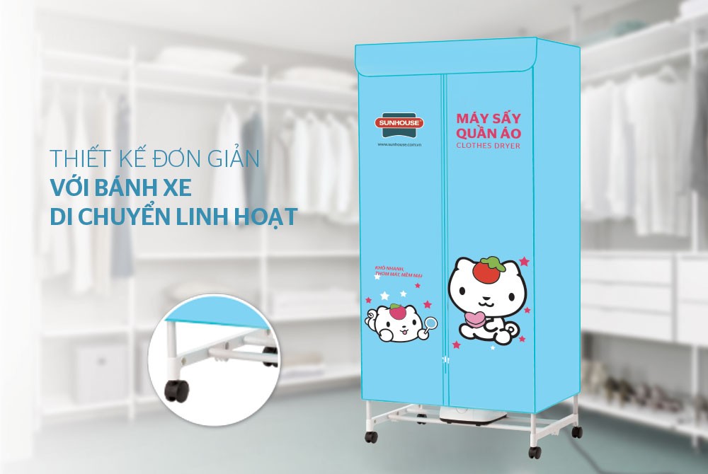 Máy sấy quần áo Sunhouse SHD2702 - Hàng chính hãng