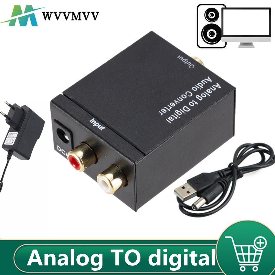 Bộ Chuyển Đổi ADC Analog Sang Kỹ Thuật Số Mới Nhất Đồng Trục Quang Học Âm Thanh RCA Toslink Bộ Chuyển Đổi Âm Thanh SPDIF Bộ Chuyển Đổi Cho Apple TV Cho Xbox 360 DVD