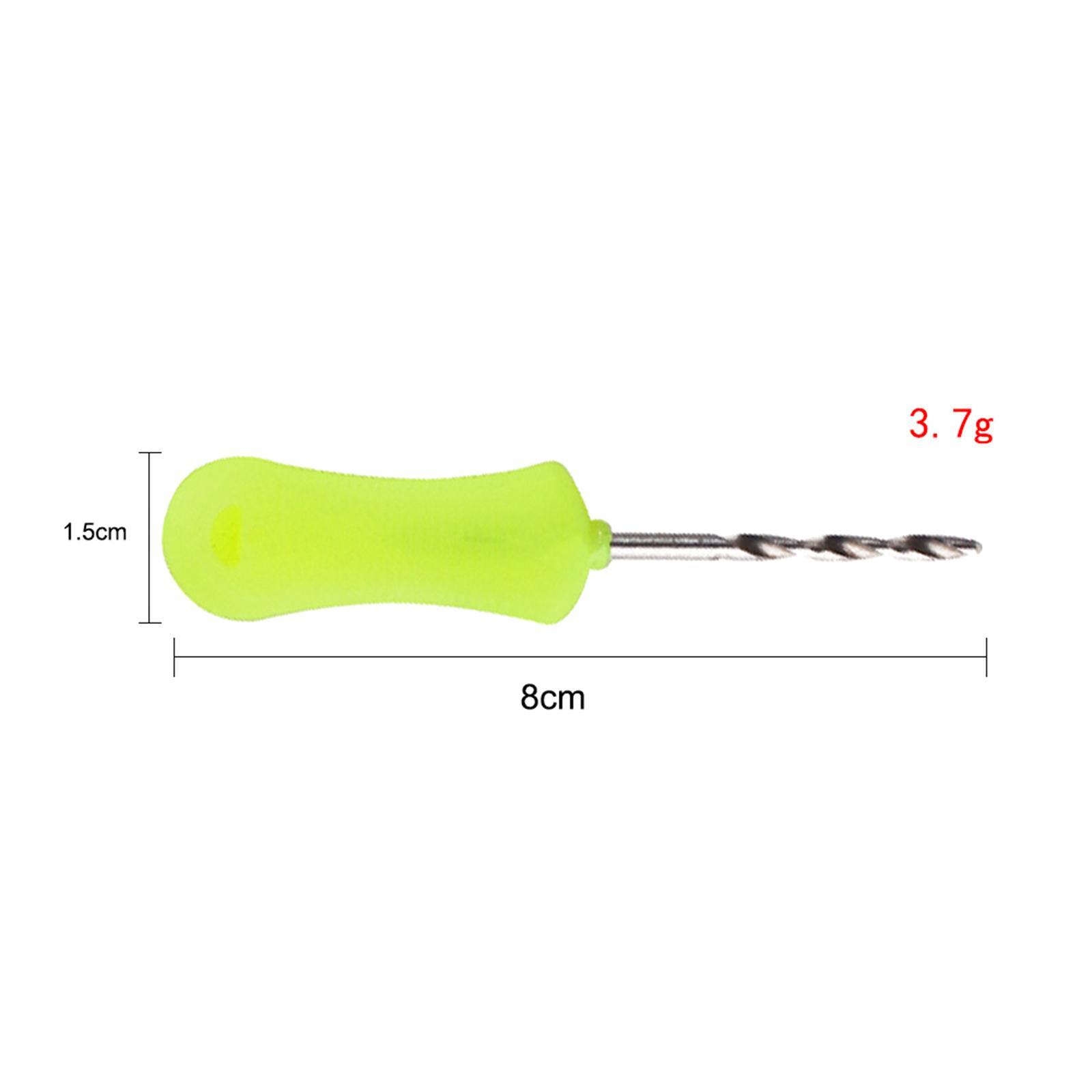Carp Fishing Baiting Hook Portable Drill Stringer Hook Hair Drill Knot Tools Stainless Steel Fish Drill Rigging Tool