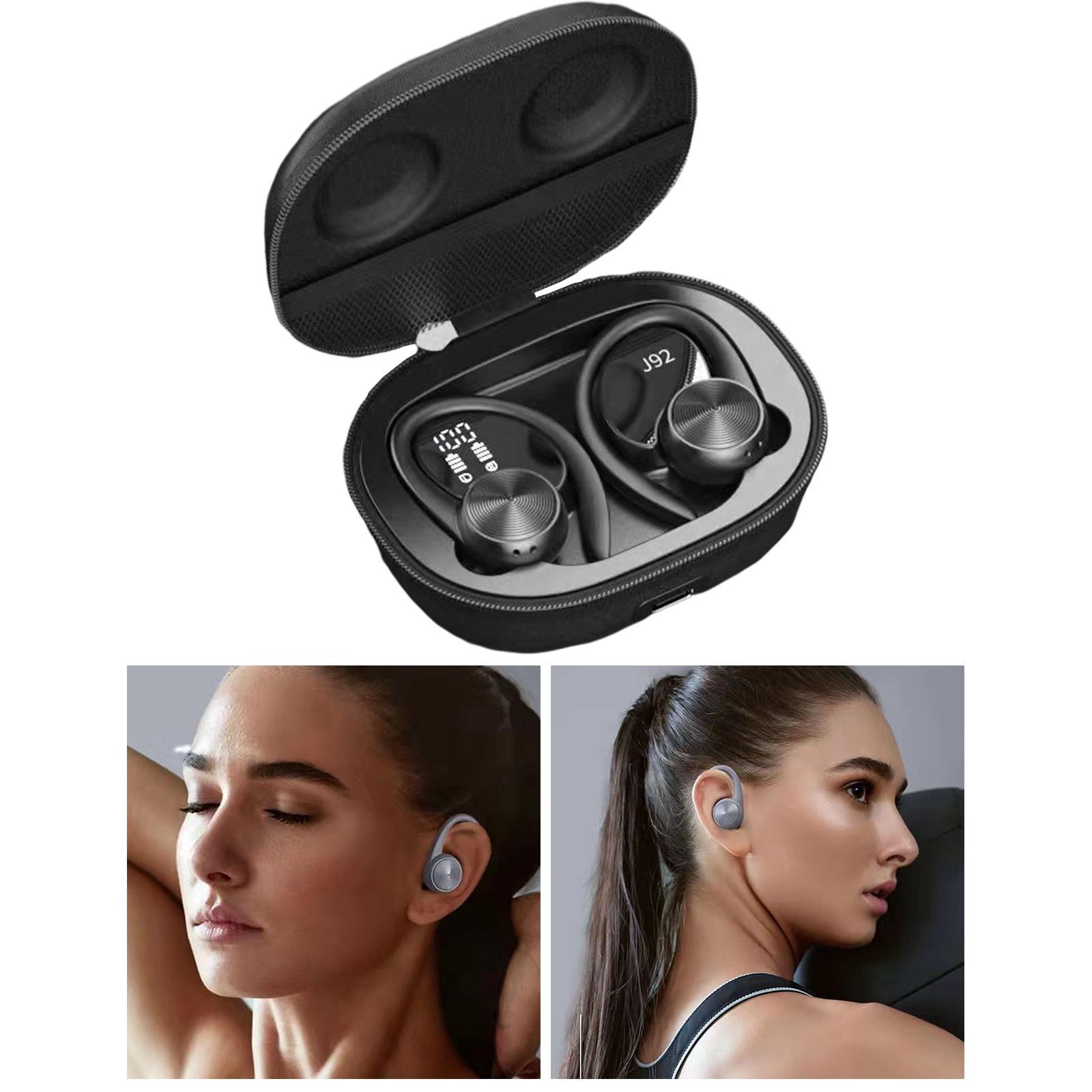 Bluetooth 5.0 Wireless Earbuds with Ear Hooks with Mic Stereo for Running