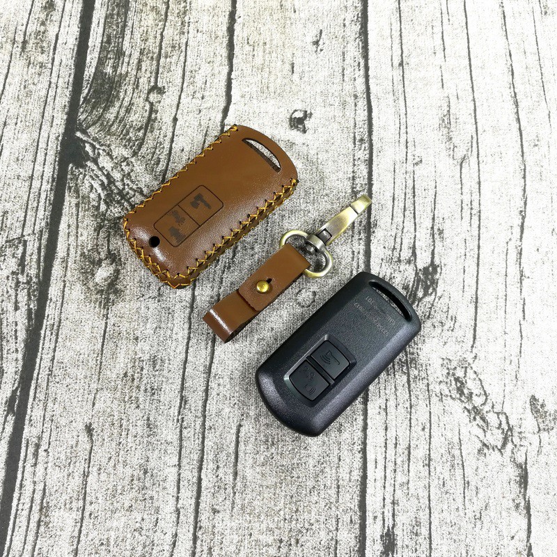 Bao da chìa khóa Smartkey vision 2019, Vario 2018, Lead, AB 2018, - Nâu