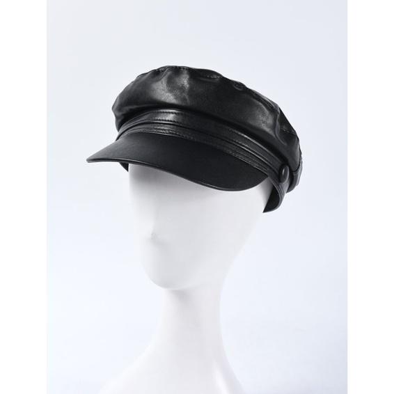 Mũ nồi nữ beret da PU cao cấp form mũ thủy thủ newsboy phong cách Hàn Quốc Saigon Hat