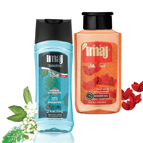 Combo Dầu Gội Thảo Dược 2in1 imaj 600ml và Sữa Tắm Dưỡng Da imaj 500ml - Hàng Chính Hãng