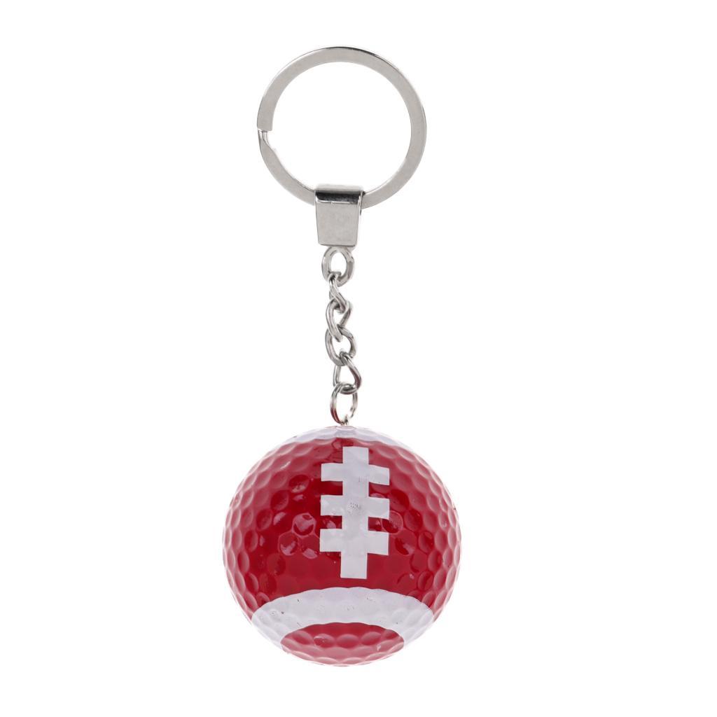 Golf Ball Key Chain Golf Gift Key  Bag Pendant Accessory