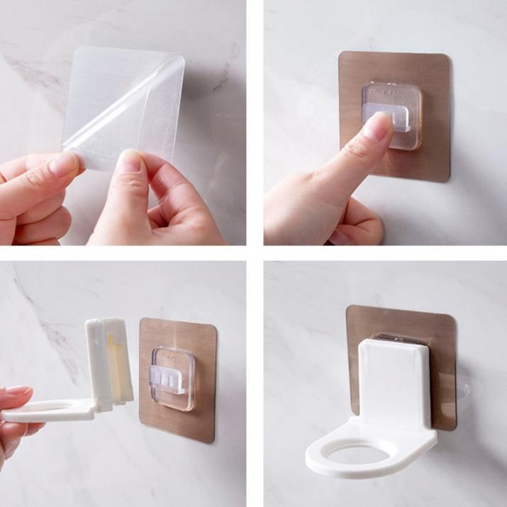Đồ Treo Chai Nước Rửa Tay, Móc Dán Siêu Dính Treo Chai Nước Rửa Tay, Dầu Gội, Dầu Xả, Sữa Tắm Tiện Lợi