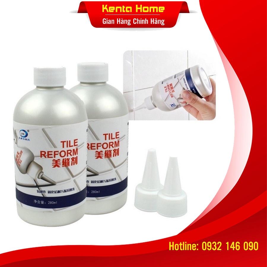Sơn kẻ chỉ gạch cao cấp 280ml - Keo chà ron sứ làm mới mạch gạch sàn nền nhà tắm, tường, bồn rửa chén, bồn cầu hiệu quả