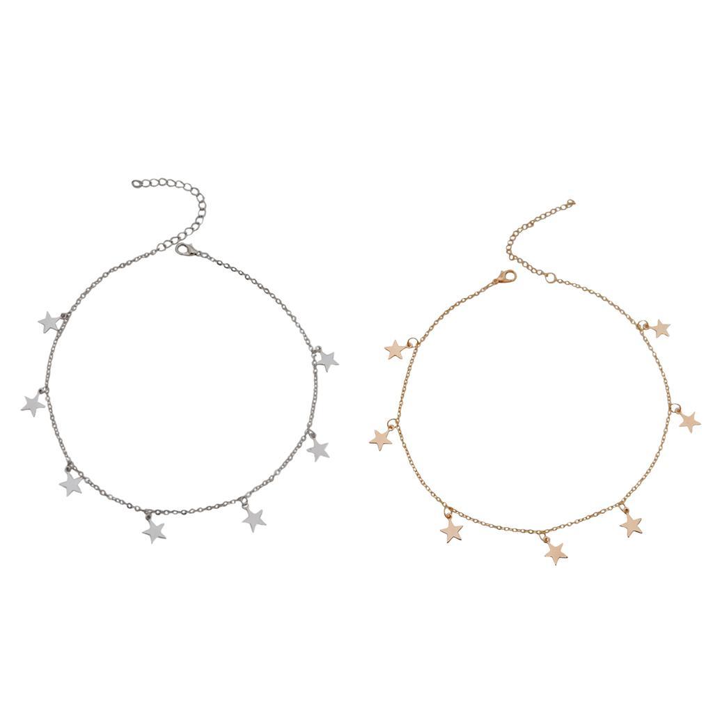 Fashion Women Clavicle Choker Necklace Star Pendant Chain Jewelry