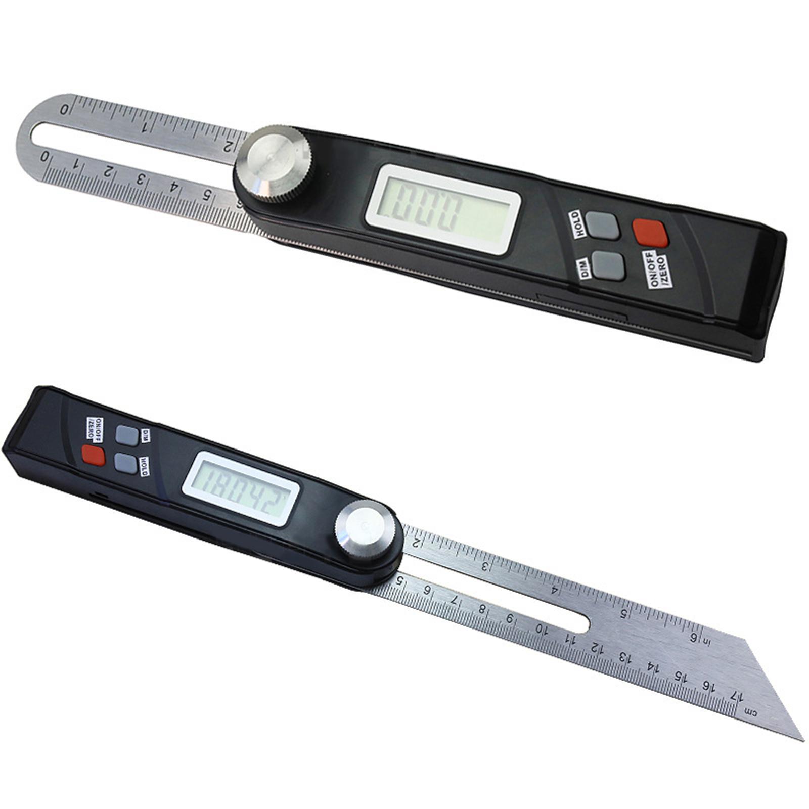 Precision Digital Angle Bevel Gauge Measuring 0-360° Horizontal Vertical