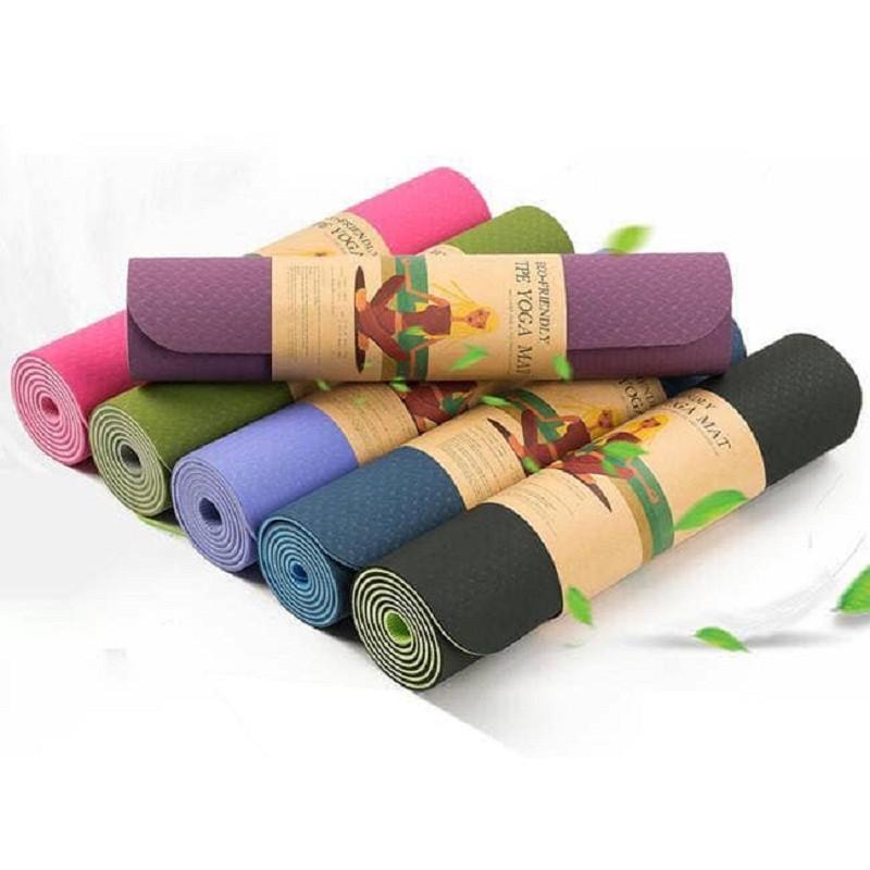 Thảm Tập Yoga Pte 2 Lớp 6Mm - Tặng 1 Lọ Tinh Dầu Lavender (Màu Ngẫu Nhiên) - Vận Chuyển Miễn Phí Toàn Quốc