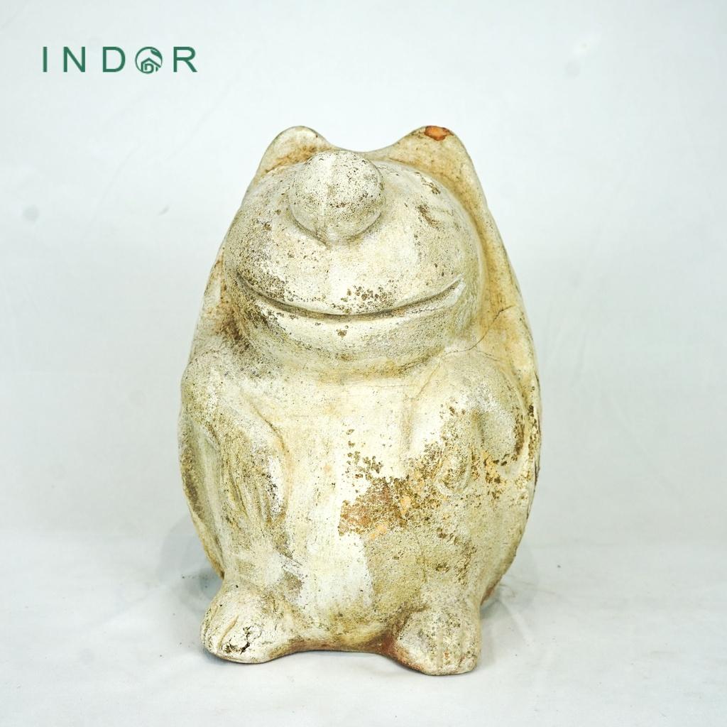 Tượng nhím tai nhọn trang trí vườn chất liệu đất nung terracotta Tượng decor trang trí nội ngoại thất