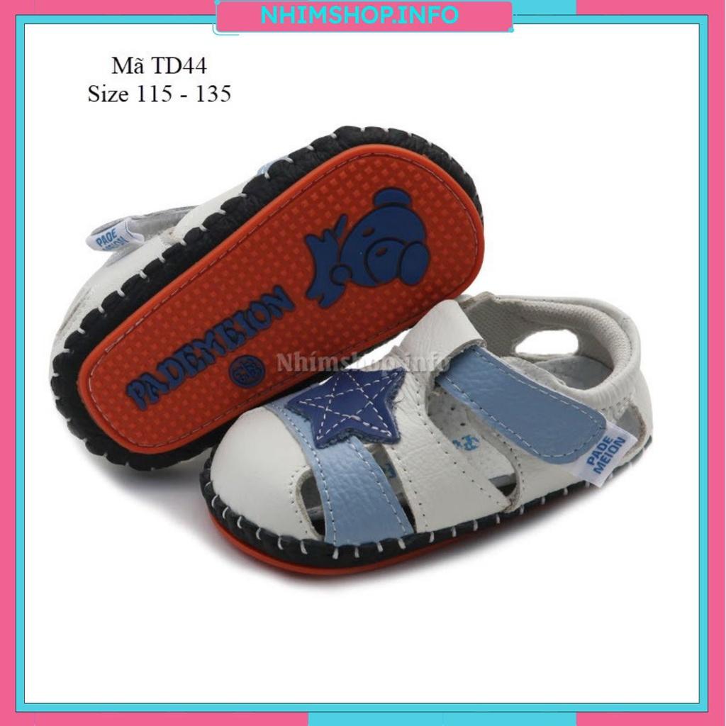 Dép sandal tập đi cho bé đế cao su chống trơn trượt dòng cao cấp cho bé trai 0 - 18 tháng TD44