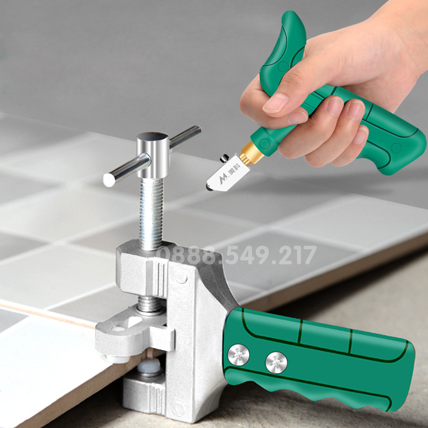 ̂̃ ́ Dao Cắt Gạch Men, Kính, Gương Kèm Tay Tách Gạch Kính Cao Cấp - Dao Cắt Kiếng