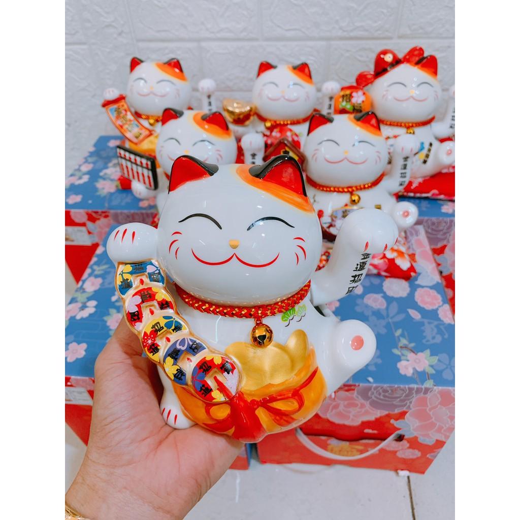 MÈO SỨ NEKO VẪY TAY 18CM