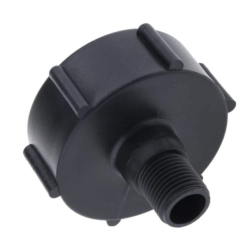 Heavy Duty, 1000L IBC Water Tank Garden Hose Valve Adapter Connector 2'' to 1/2''