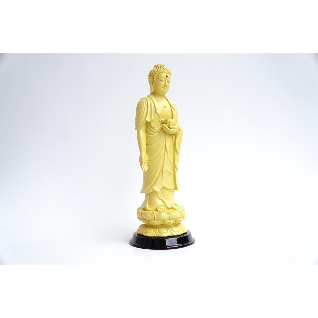 Tượng Phật A Di Đà đứng vàng đất - Cao 25cm