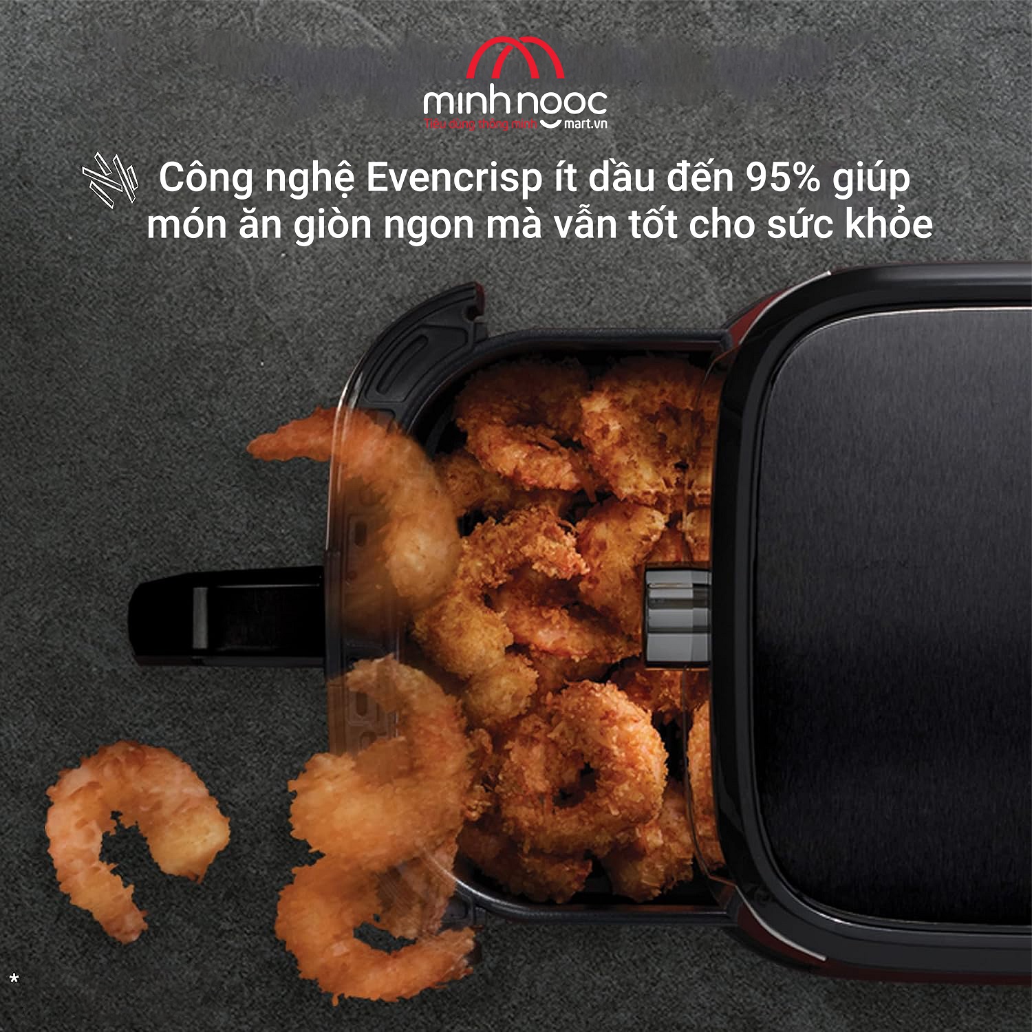 Nồi chiên không dầu Instant Vortex, Dung tích 5,7 lít, 4 chức năng trong 1 nồi