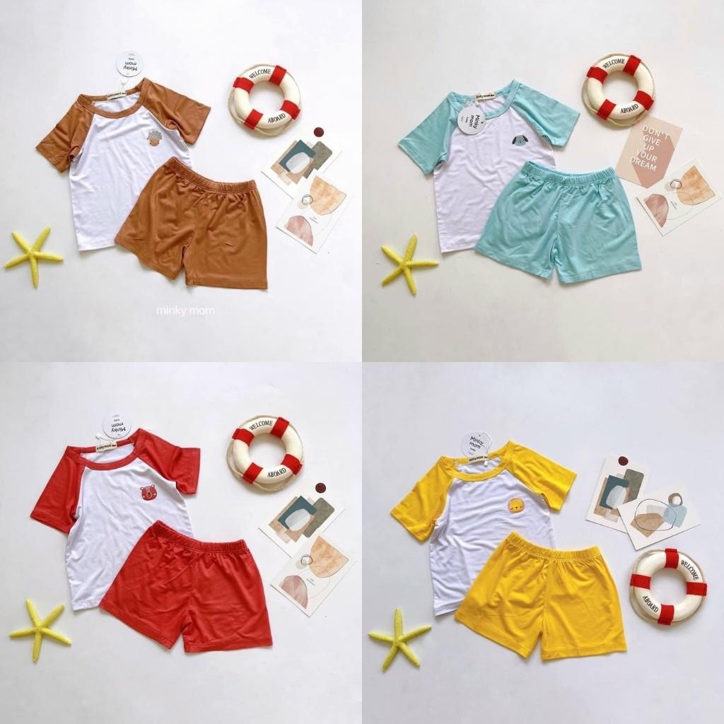 Bộ Minky Mom NgắnTay Cho Bé - Bộ Minky Mom Cộc Tay Cừu DOLY Chất Thun Lạnh Cao Cấp Siêu Mềm Mịn Mát