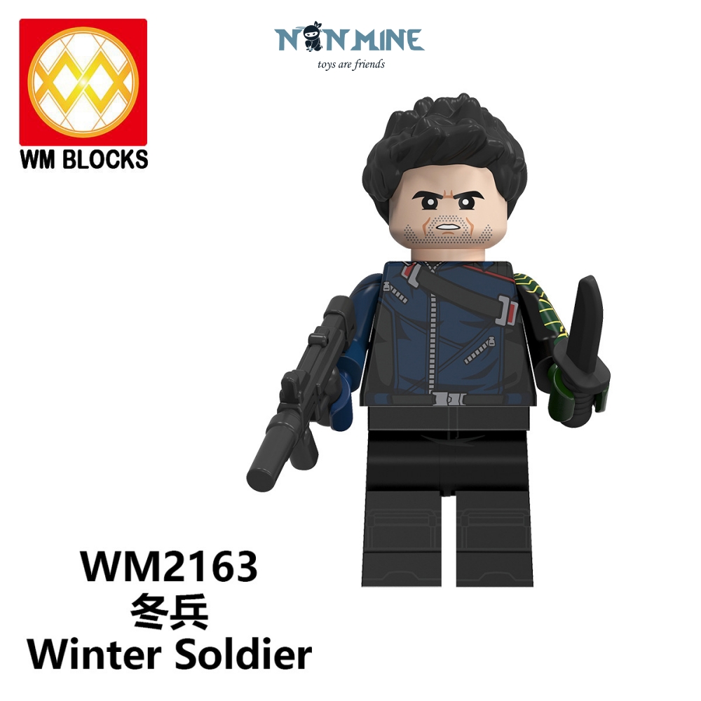 Minifigures Lắp Ráp Mô Hình Nhân Vật Truyện Tranh Phim Marvel Avengers Winter Soldier Falcon WM6117 Bán Lẻ