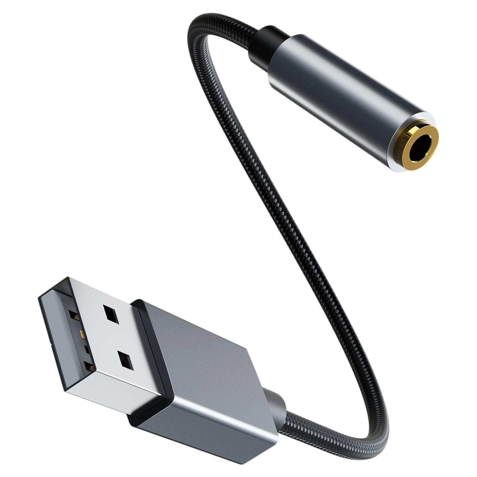 USB to 3.5mm Adapter USB to Adapter Headset for