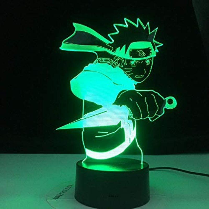 Đèn ngủ, đèn bàn Led 3D illusion Naruto Uzumaki Kid figure - quà tặng sáng tạo