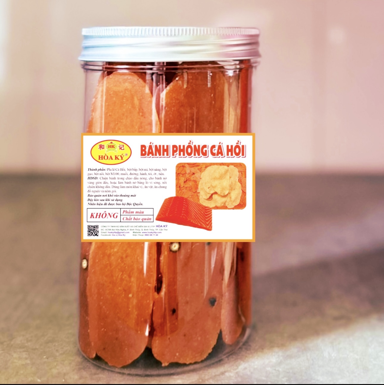 Bánh phồng cá hồi 200gr