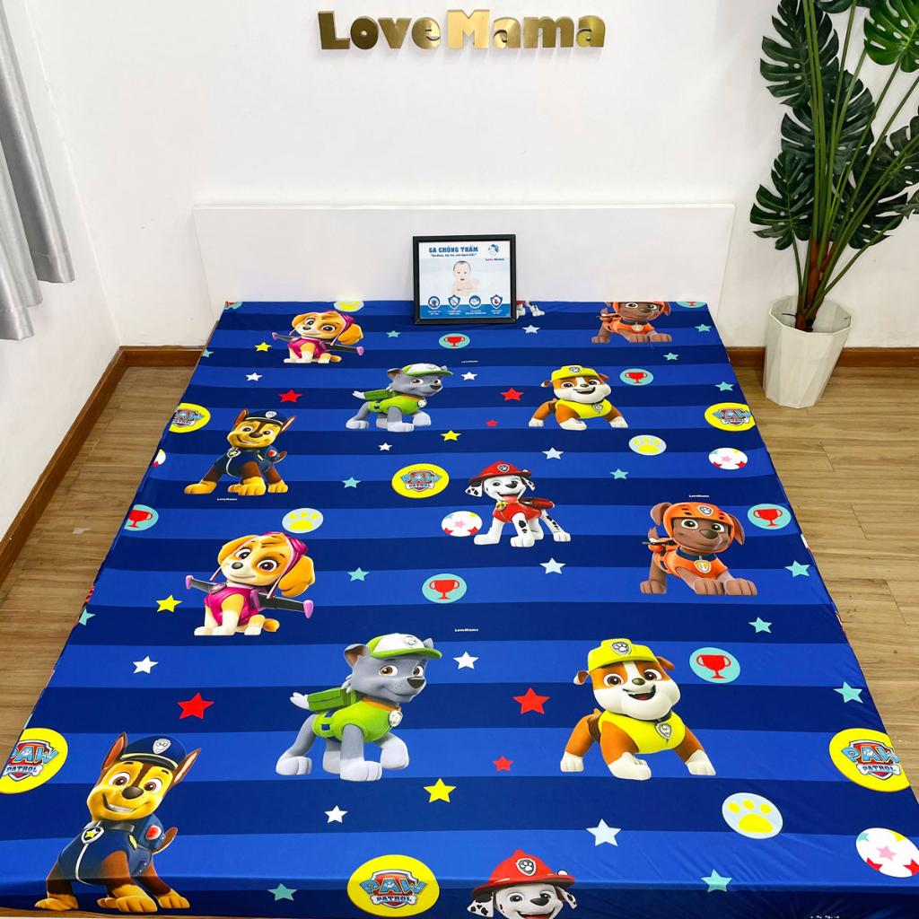 Ga chống thấm Cotton chó cứu hộ Paw Patrol cho bé LoveMama