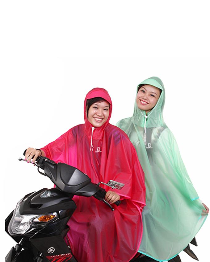 Hình ảnh Áo mưa Rando Poncho Cánh Bướm trong màu free size giúp che chở cho người thân yêu của bạn ( GIAO MÀU NGẪU NHIÊN)