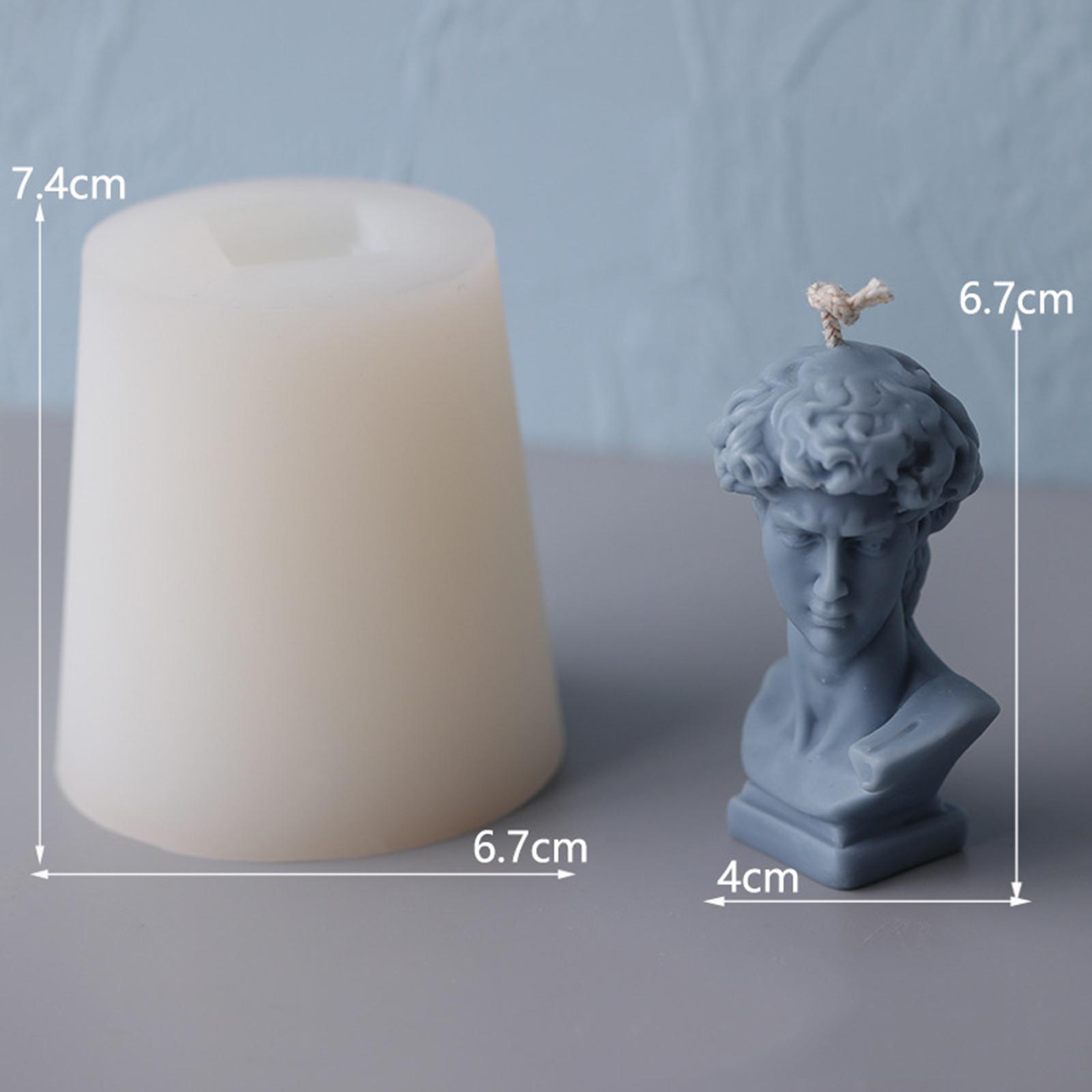 David Bust Statue Candle Mold Diy Soap Making Plaster Silicone Resin Mould