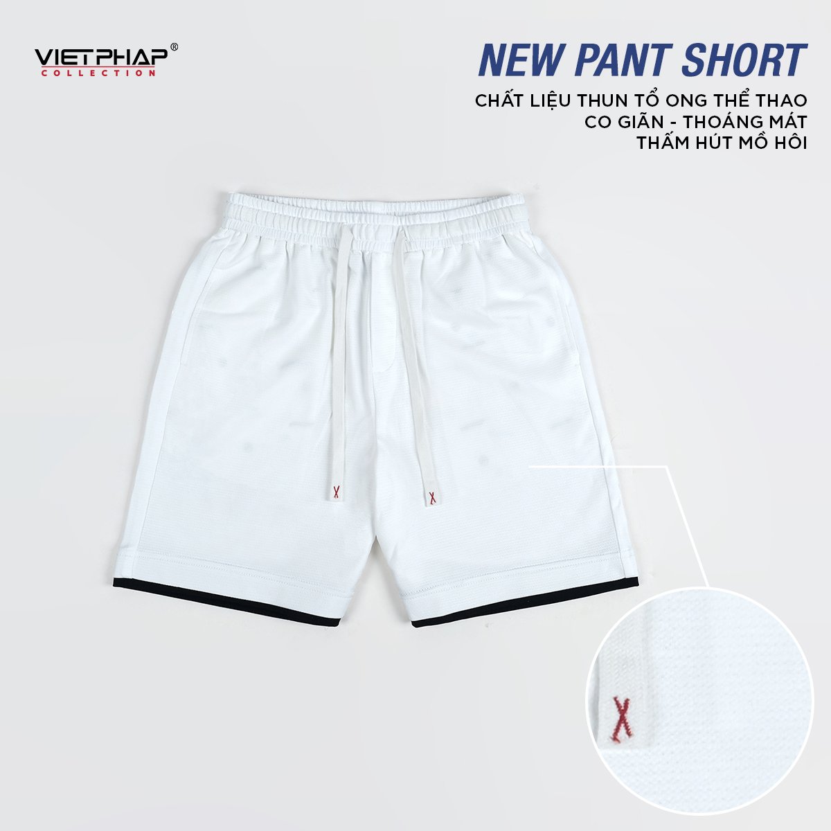 Quần Short Thun Nam VIỆT PHÁP Form Suông Chất liệu cotton thoáng mát co giãn tốt 93301