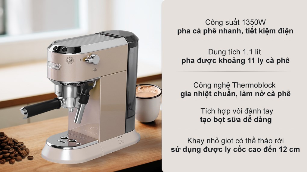 Máy pha cafe Delonghi EC785.BG - Hàng chính hãng