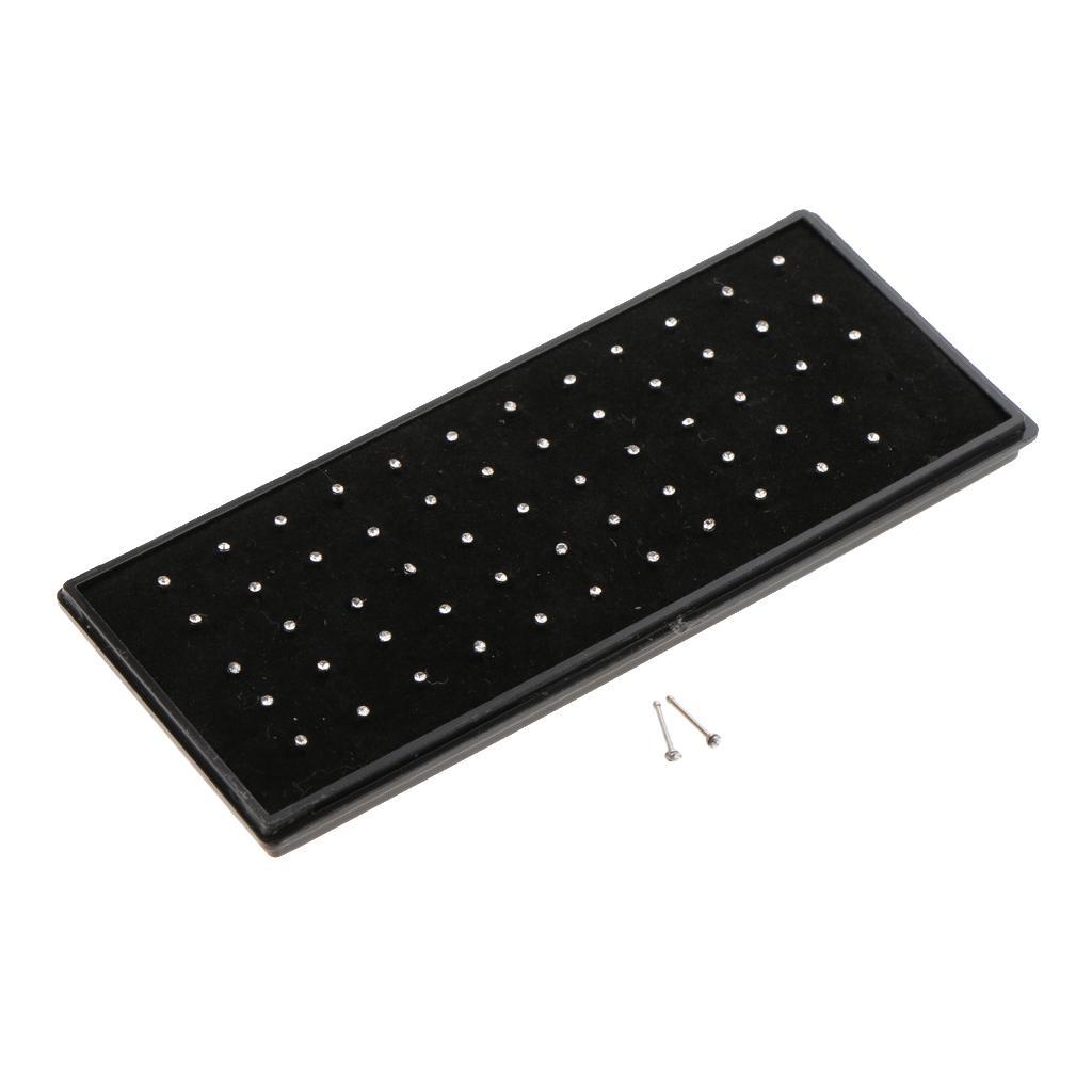 2-3pack 60 Pieces Stainless Steel Rhinestone Nose Studs Pins Piercing Jewelry