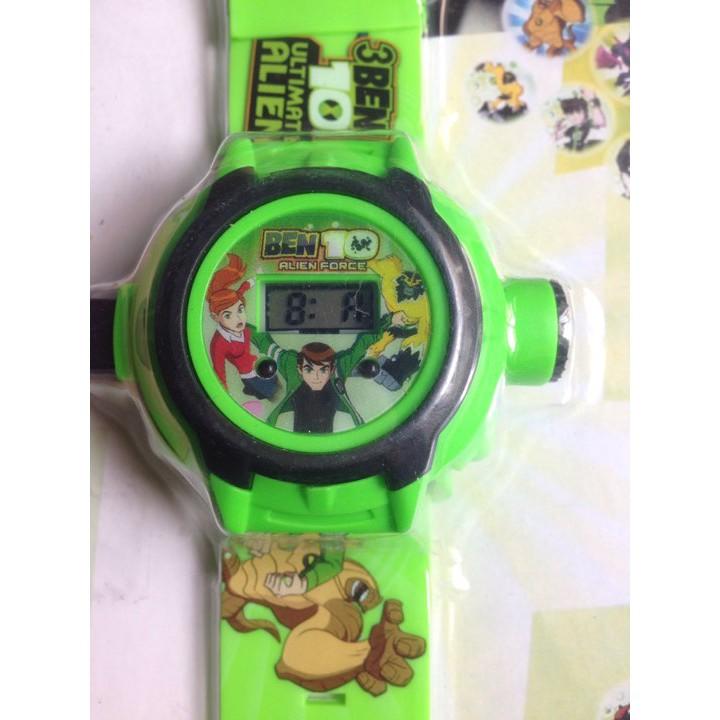 Đồ chơi đồng hồ BEN 10 chiếu 24 hình siêu nhân độc đáo cho bé