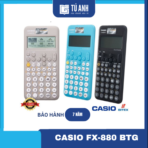 Máy Tính CASIO FX-880BTG - Màu Đen
