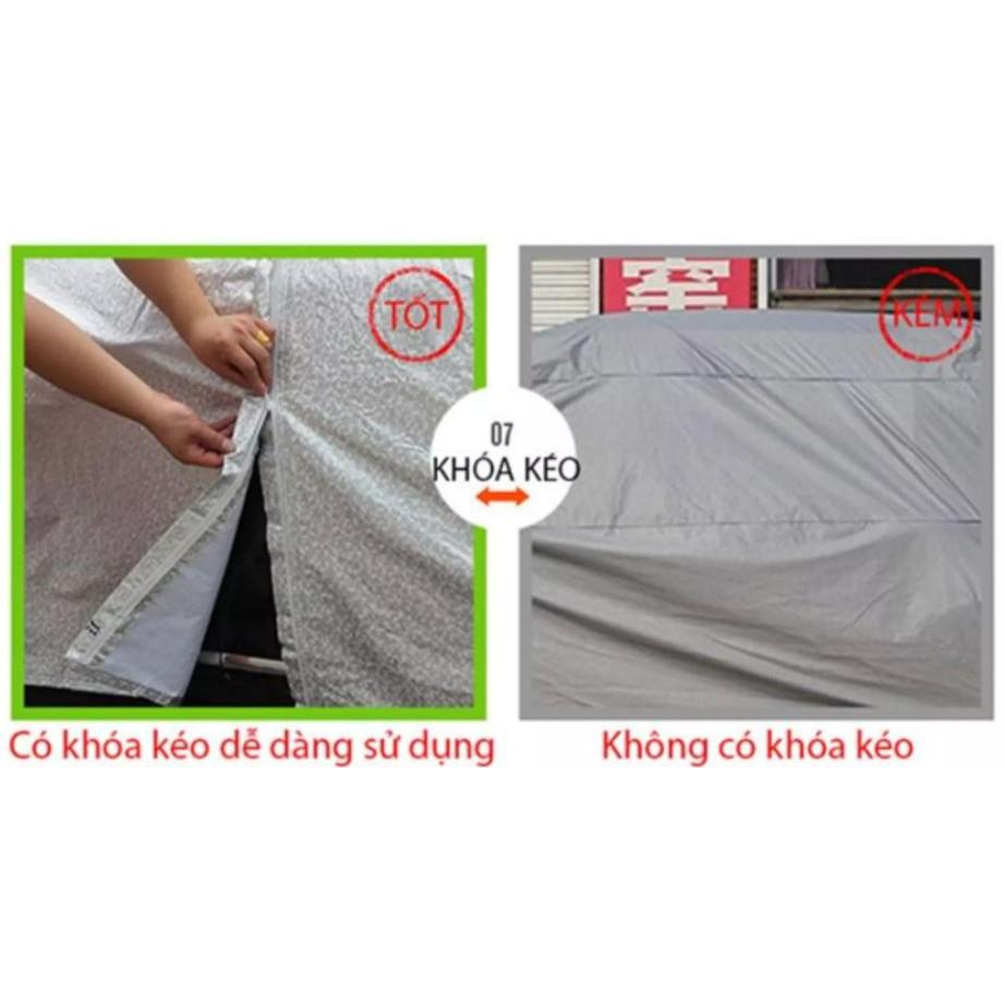 Bạt phủ xe hơi 3 lớp che nắng - Bạt phủ ô tô 3 lớp - Chống nắng, mưa, bụi bẩn mọi dòng xe