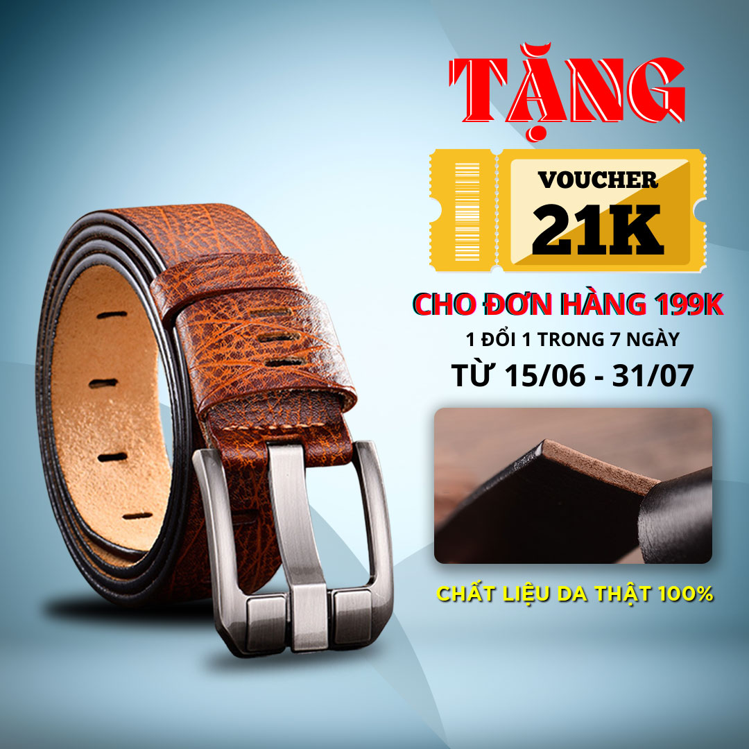 Dây nịt nam, dây thắt lưng nam da bò NIKITA - DL1516
