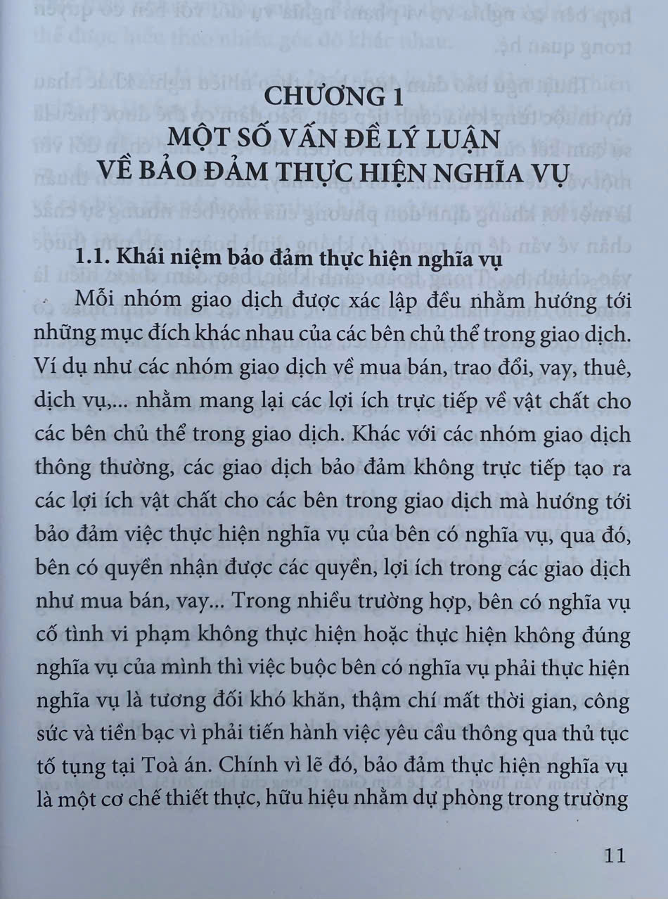Bảo Đảm Thực Hiện Nghĩa Vụ Theo Quy Định Của Pháp Luật Dân Sự Việt Nam Hiện Hành