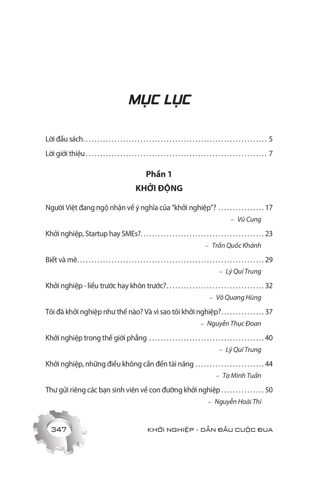 Khởi Nghiệp - Dẫn Đầu Cuộc Đua