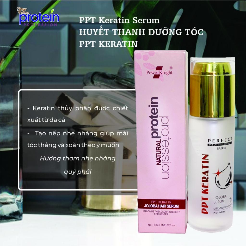 Tinh Dầu Dưỡng Bóng Tóc Glanzer PPT Keratin chống xơ rối chẻ ngọn 60ml + Gội xả gói Karseell 15ml