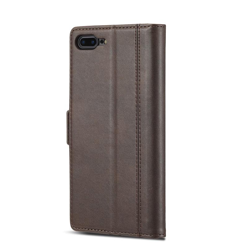 Ốp điện thoại da nắp gập kiểu ví màu trơn đơn giản kiểu doanh nhân sang trọng cho IPHONE 7 PLUS 8 PLUS SE 2020 XR XS MAX 11 PRO MAX